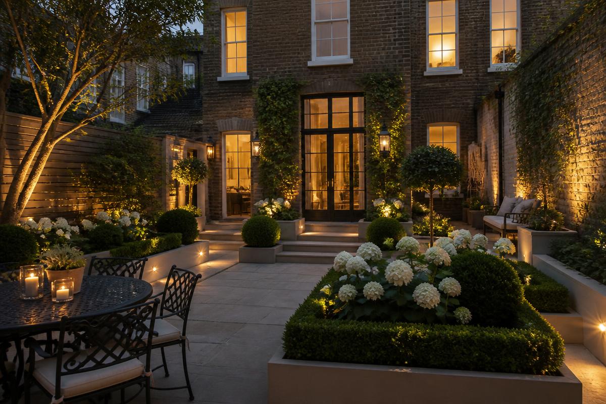 Private walled garden