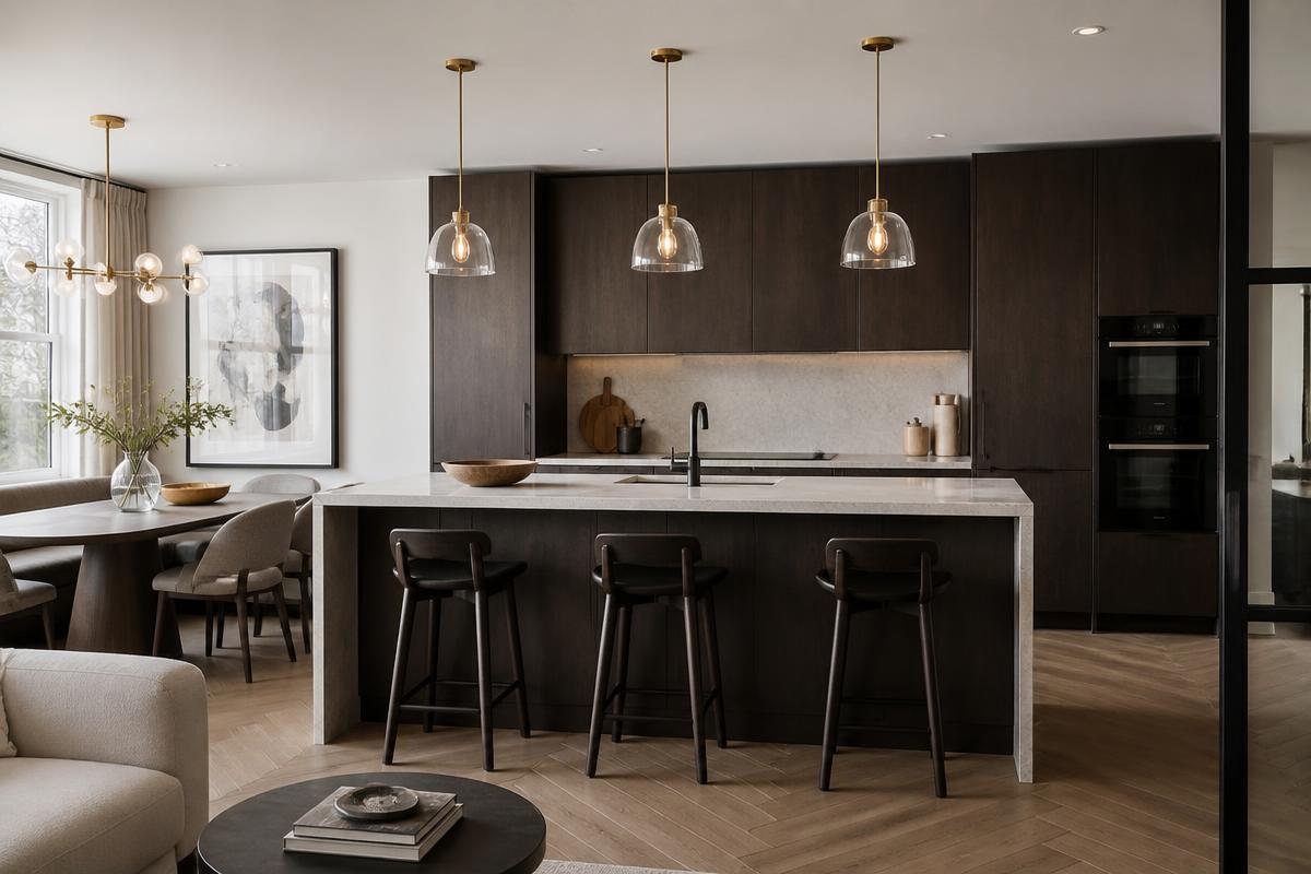 Kitchen and dining area