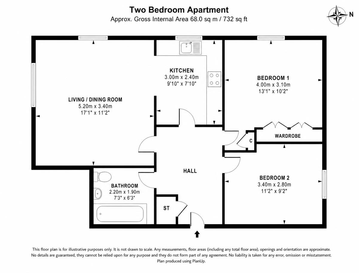 Floor plan of the apartment at Chelsea Embankment, Chelsea, London